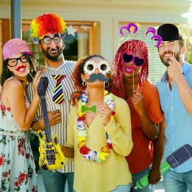 PPXMEEUDC photo booth props variety set for easy party styling