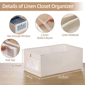 Pradnel foldable closet bins offering large capacity and flexibility.