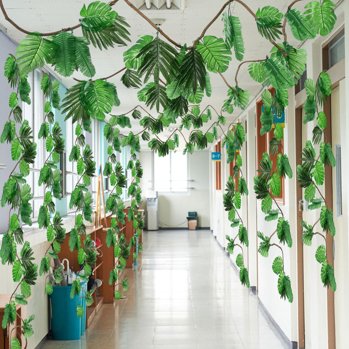 Preboun jungle backdrop enhances indoor or outdoor spaces with realistic greenery