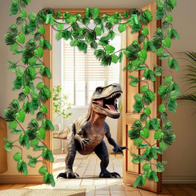 Preboun multi-surface jungle decor suits windows, rails, doors, and tabletops