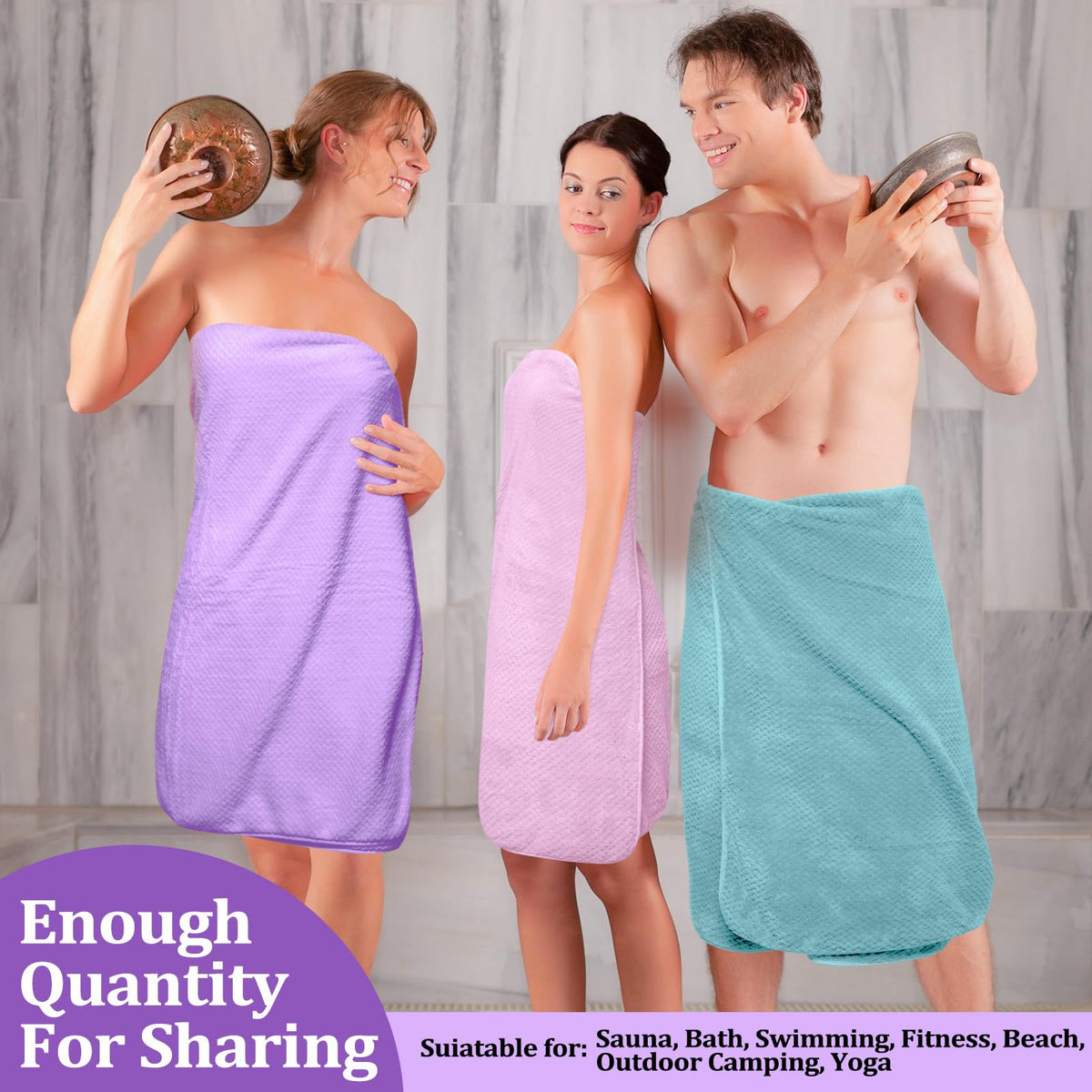 Preboun quick-dry towels, ideal for gym, hotel, and beach.