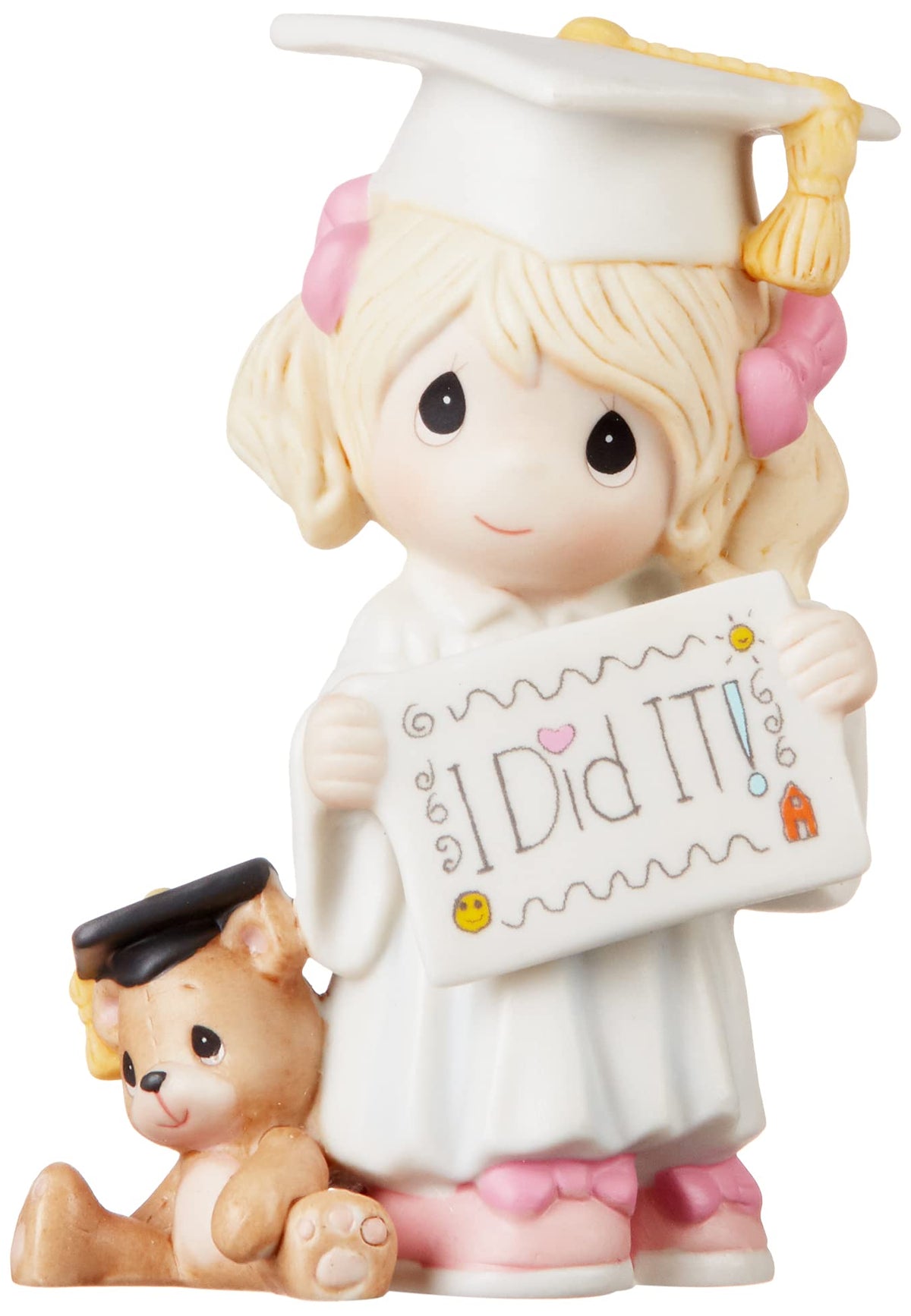 Precious Moments handcrafted bisque porcelain figure adds meaningful decor to a child’s room