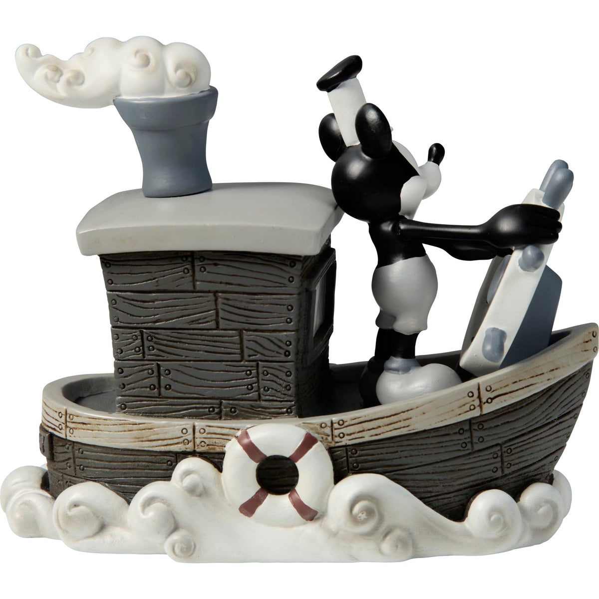 Precious Moments Mickey Endless Calendar figure with vintage charm, ideal for year-round desk decor.