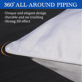 Precoco pillow cases on a hotel bed convey luxury and comfort.