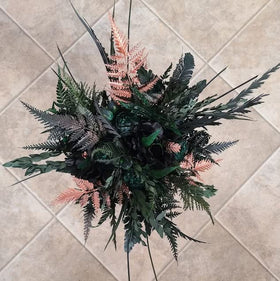 Prefleur preserved ferns bouquet assembly for lasting floral accents.