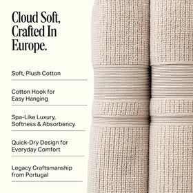 Preston Lane Douro towel close-up, showing absorbency detail and plush surface.