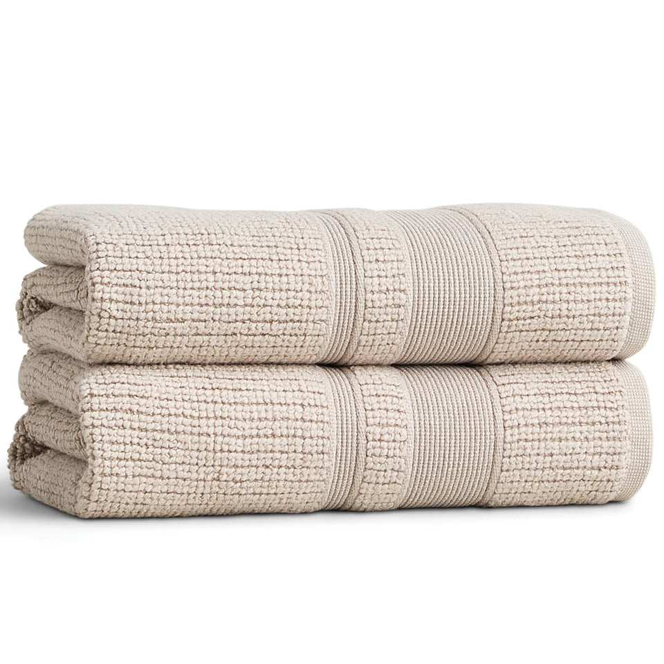 Preston Lane Douro towel set in clay with luxurious triple-soft weave.