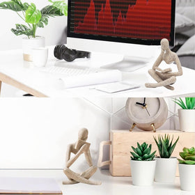 Prettidecor Bedroom Mantel Statue creates a calm decorative focal point.