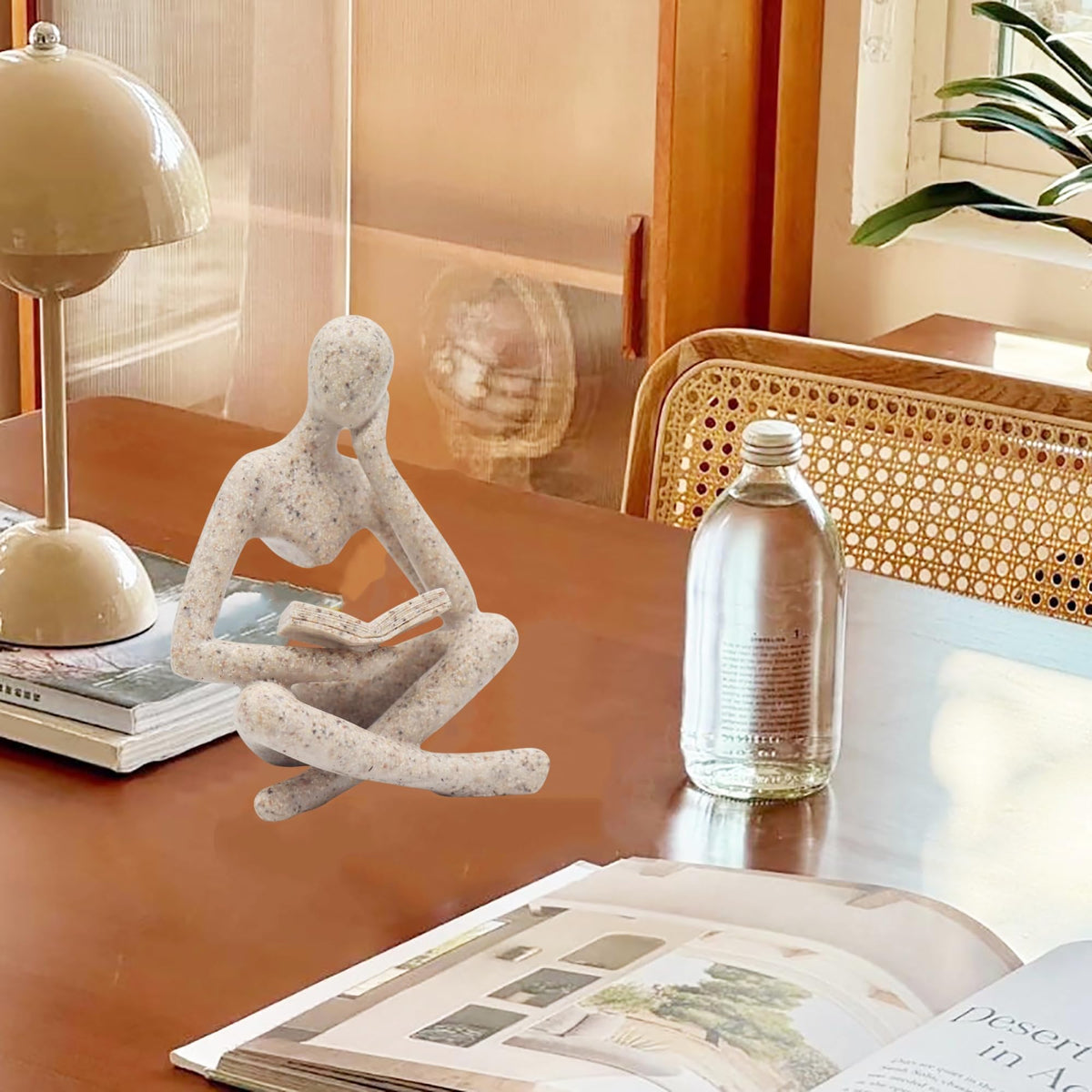 Prettidecor Desk Decor Statue brightens workspaces with thoughtful presence.