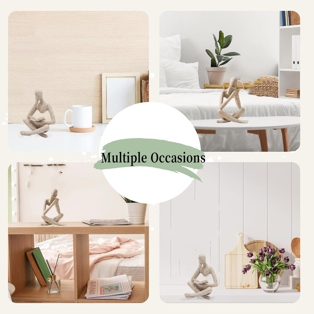 Prettidecor Shelf Display Figurine enhances bookcase display with refined style.