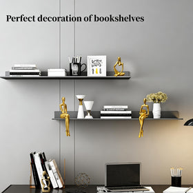 Prettidecor gold thinker desk decor for shelves