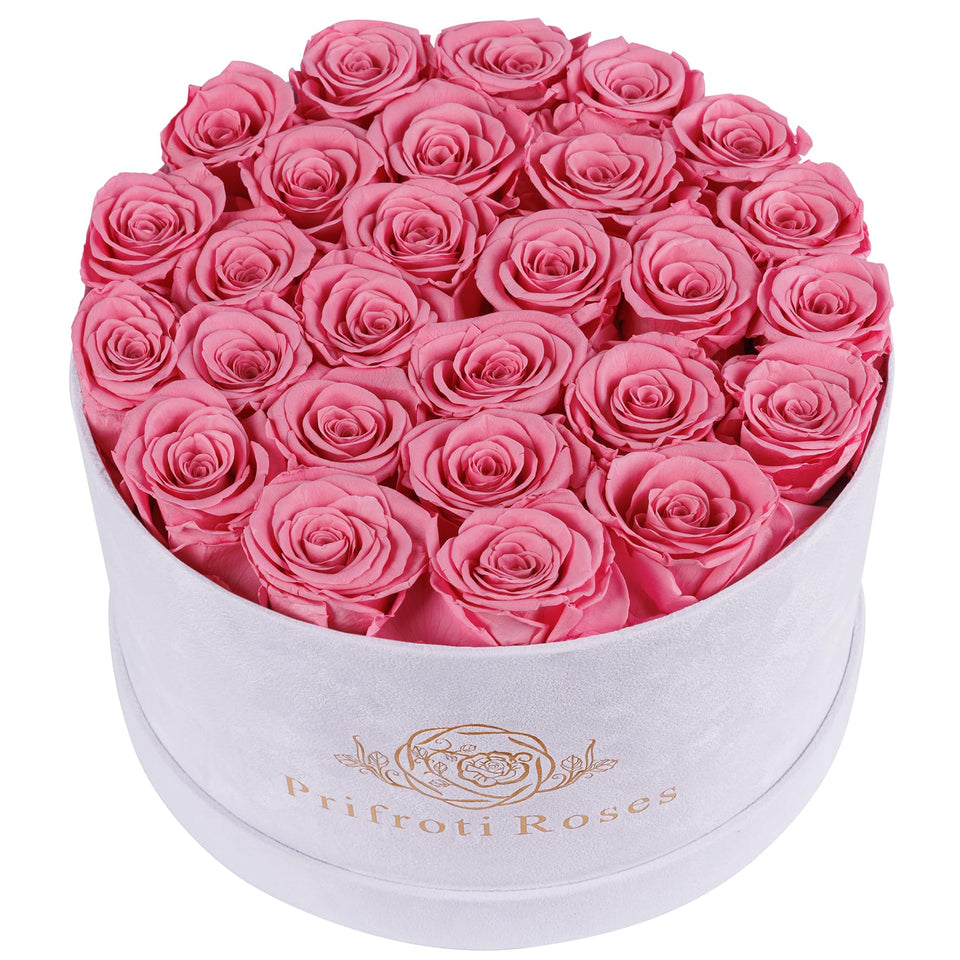 Prifroti 27 Flowers Collection in a white velvet box offers a lasting keepsake gift.