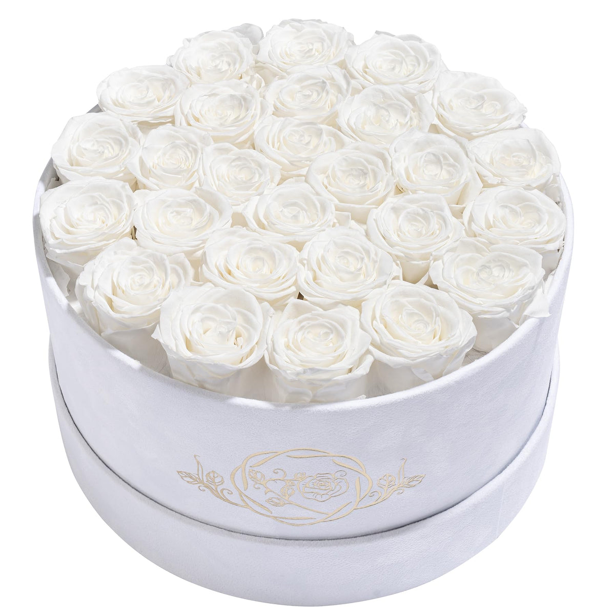 Prifroti 27-flowers in luxury suede box, a lasting keepsake for special occasions.