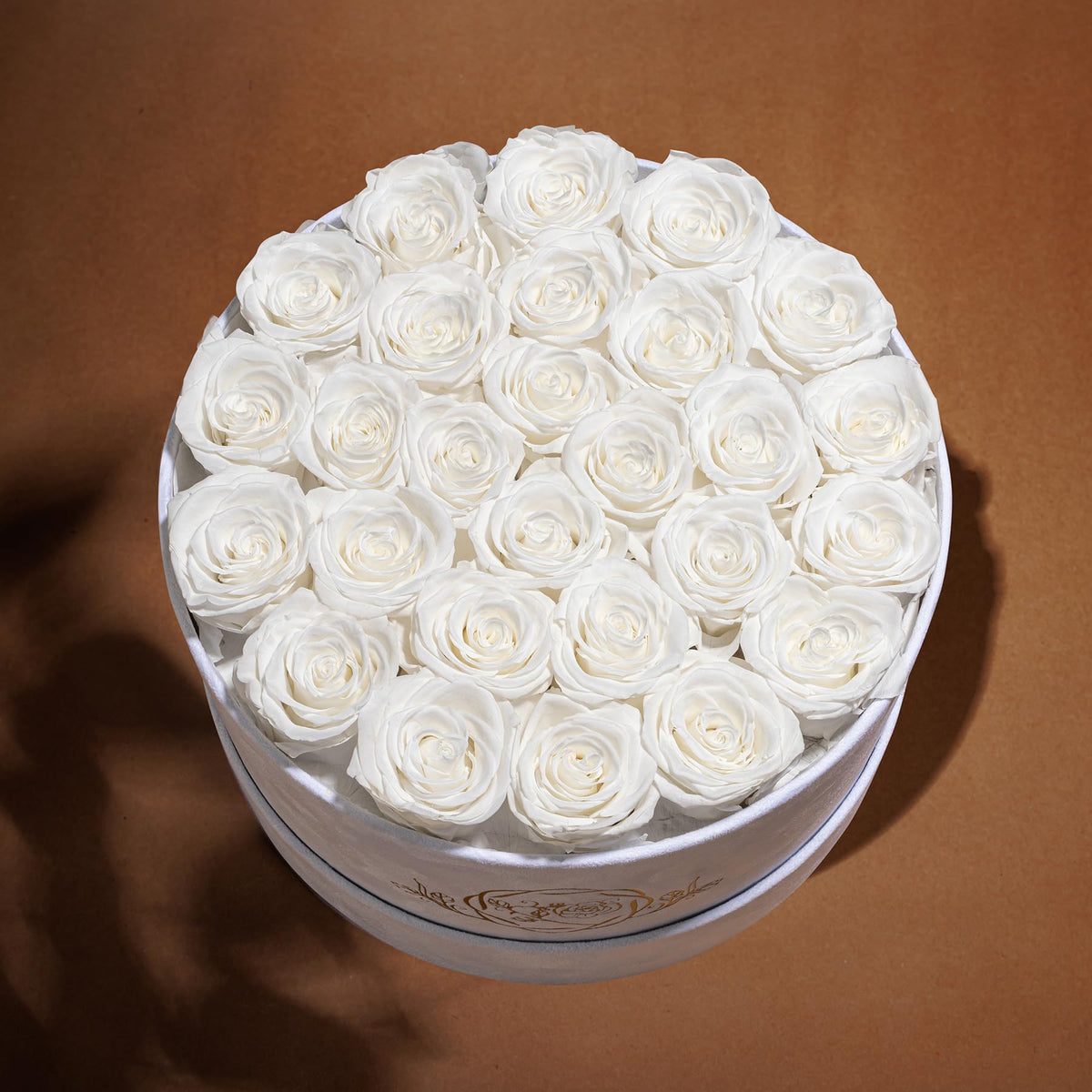 Prifroti preserved roses lasting over a year with no care required.