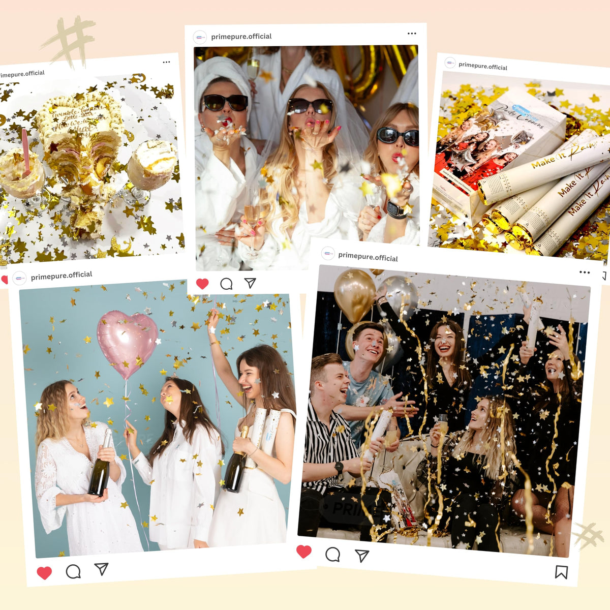 PrimePure graduation confetti for celebratory sparkle during ceremonies