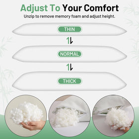 Primesoft 20x54 pillow provides ergonomic support for the spine and hips.