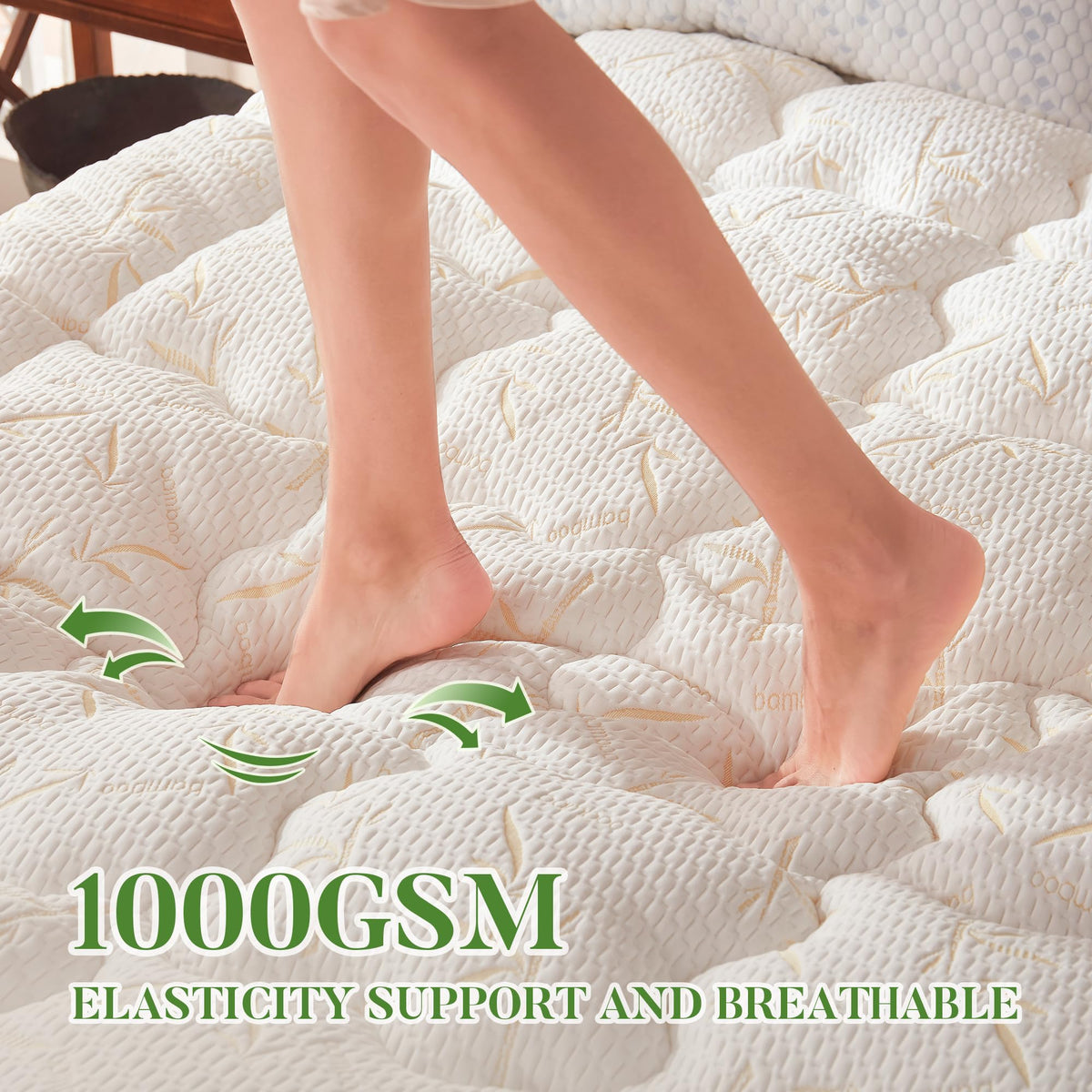 Primesoft breathable fabric keeps the sleeping surface cool.