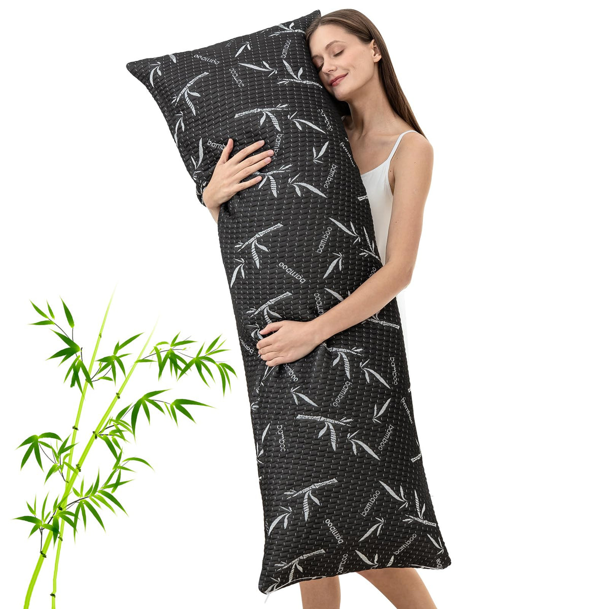 Primesoft full body pillow memory foam filling contours to your body for personalized support and pressure relief.