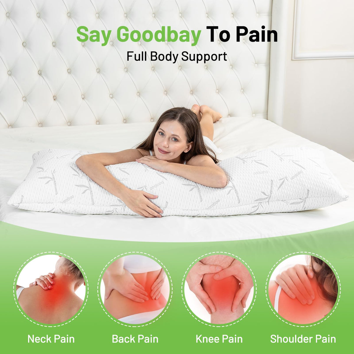 Primesoft removable pillowcase close-up highlighting soft rayon fabric and zipper