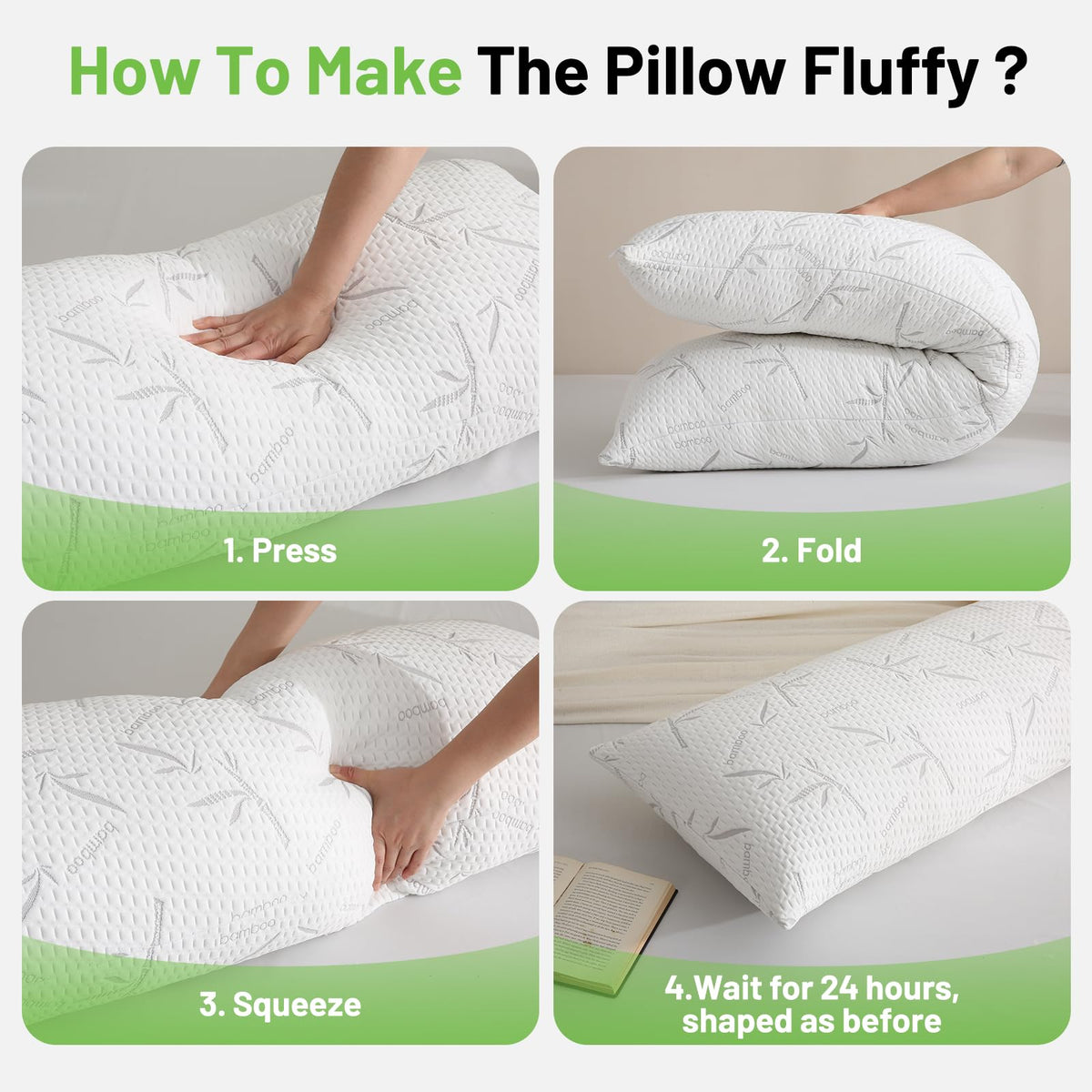 Primesoft pillow arriving from vacuum packing showing quick recovery and fluff