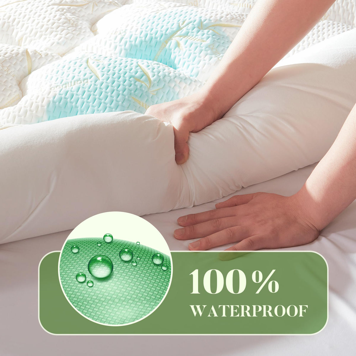 Primesoft waterproof layer protects the mattress from spills.