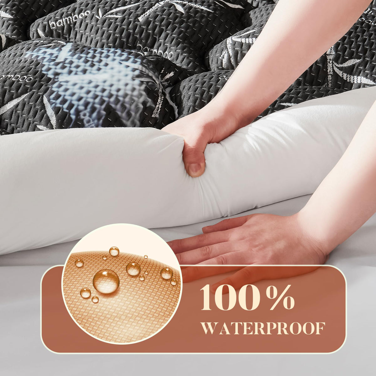 Primesoft wave stitch design adds stylish texture to bedding.