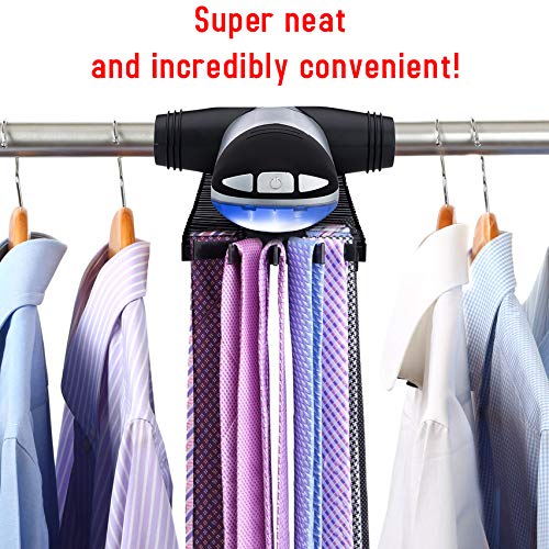 Primode tie rack holds up to 72 ties for organized storage