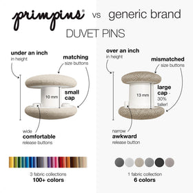 Primpins classic linen fabric closeup highlights breathable texture and premium feel.