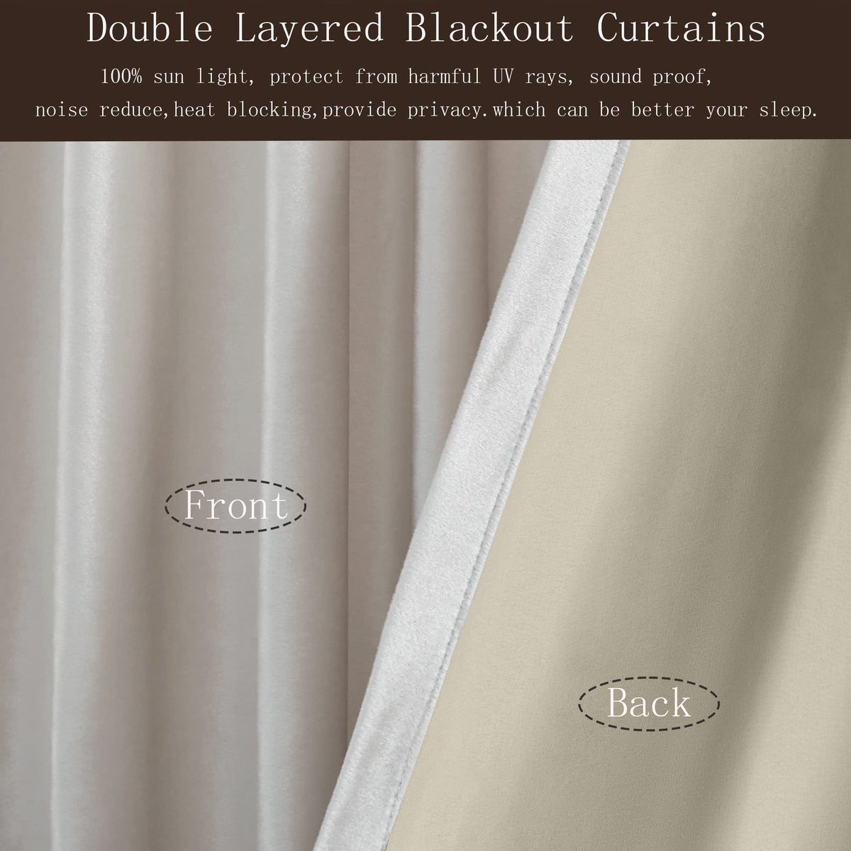 PRIMROSE heavy velvet drapes absorb noise and reduce sunlight glare.