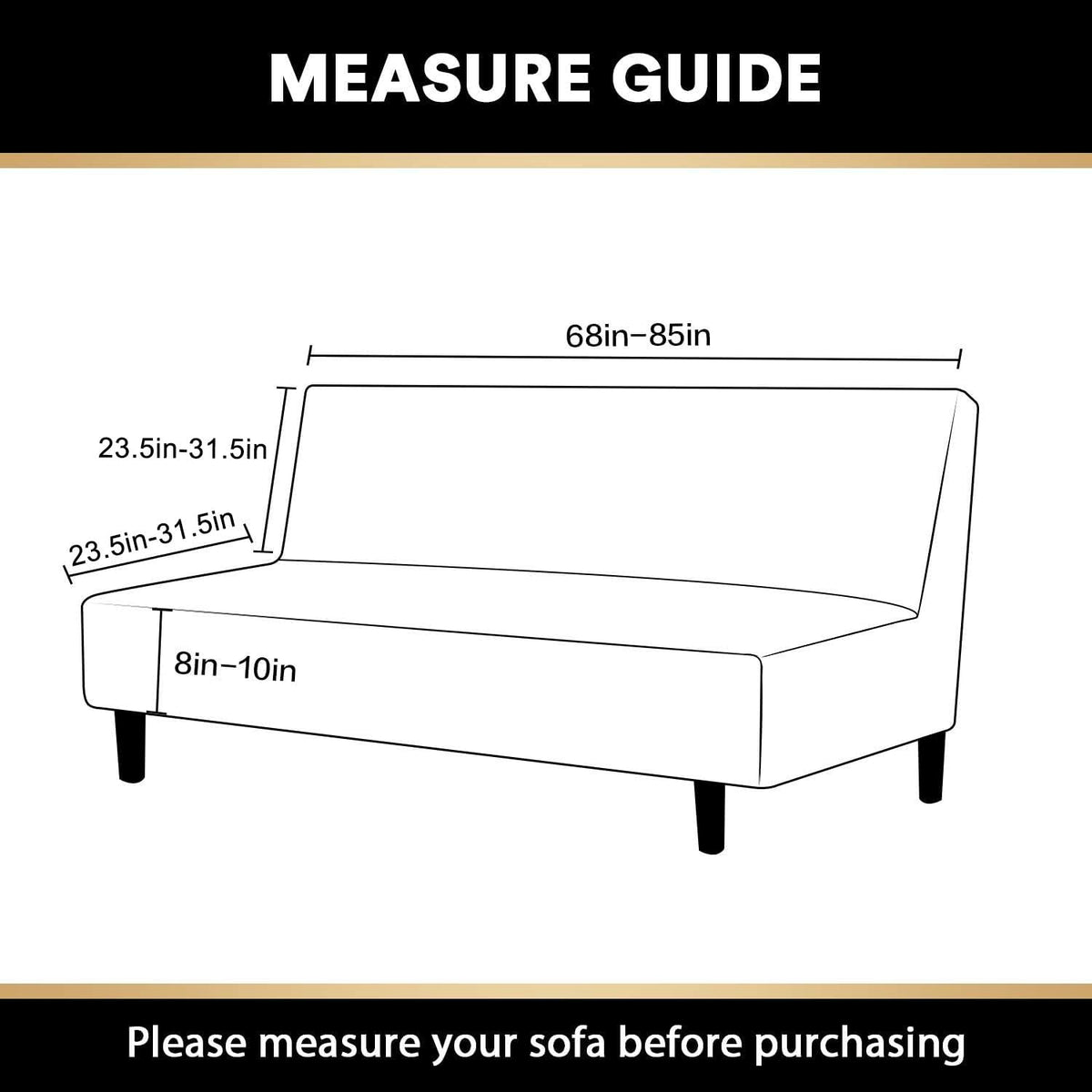 PrinceDeco machine-washable futon cover simplifies cleanup after everyday use