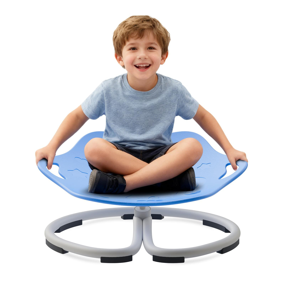PRISJOY spinning chair shows dual handles for secure grip during safe spinning