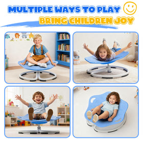 PRISJOY spinning chair blue option supports versatile sensory play anywhere