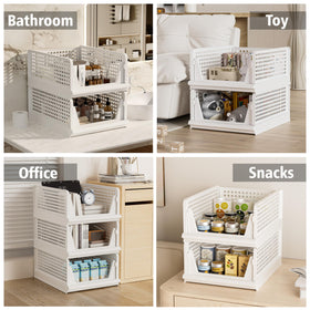 Proarea versatile closet organizers for wardrobes and laundry shelves.