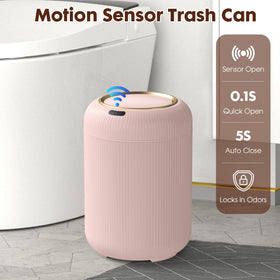 Procade automatic-opening lid facilitates one-handed operation in small spaces.