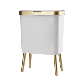 Procade bathroom trash can with lid keeps odors discreet and tidy