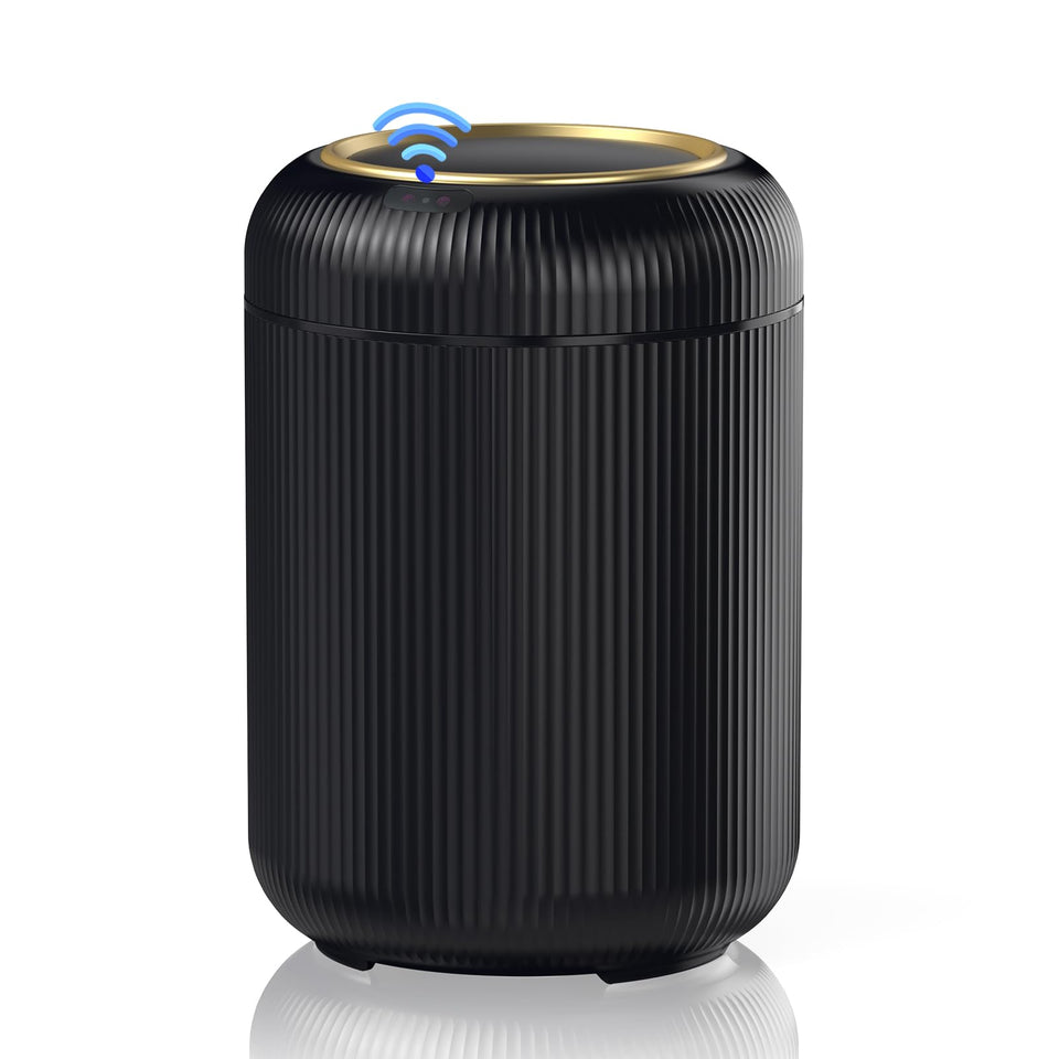 Procade motion sensor bathroom trash can opens hands-free for clean disposal.