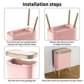 Procade 11.8-inch lid opening for easy disposal of bulky trash.