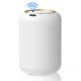 Procade motion sensor trash can lid opens hands-free for clean bathroom use.