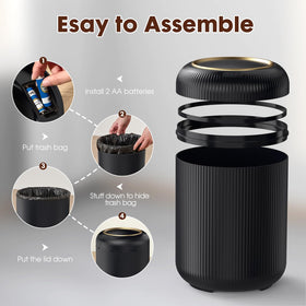 Procade sealed lid helps contain odors in bathrooms and kitchens.