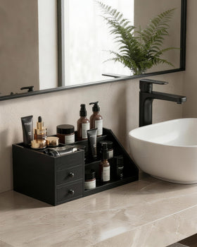 ProCase black finish complements modern dressers and vanity spaces
