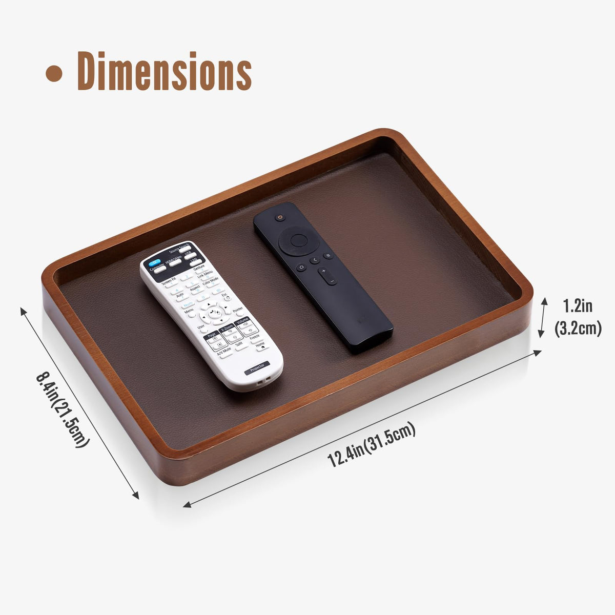 ProCase wooden valet tray closeup on wood grain and craftsmanship.