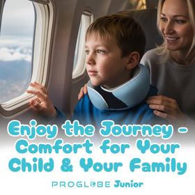 Proglobe Junior travel neck pillow suitable for ages 4 and up