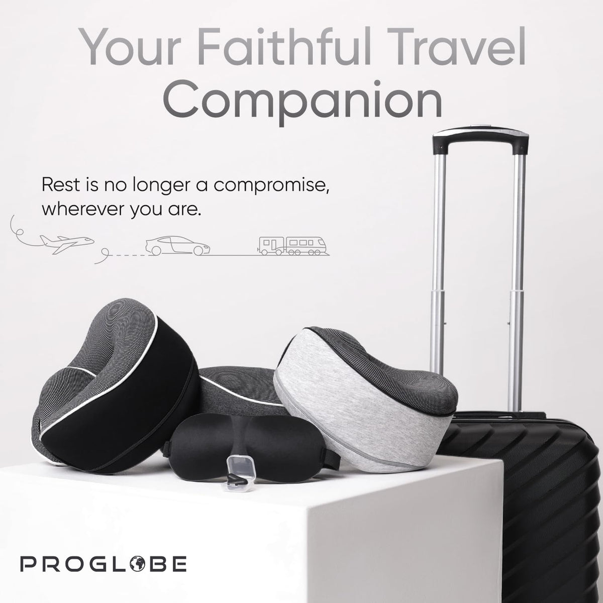 Proglobe travel kit in grey ready for gifting and travel use