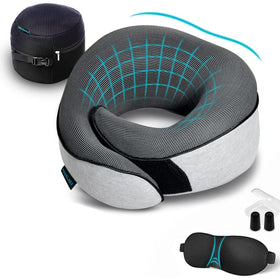 Proglobe travel neck pillow with 360 design for comfortable rest on long flights