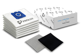 Prolux Tritan HEPA bags 6-pack in use, maintaining strong suction and airflow.