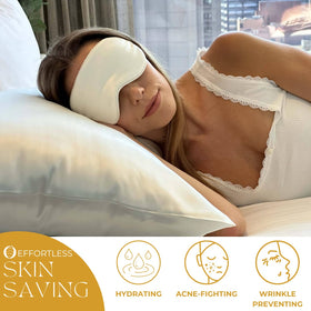 Promeed silk pillowcase white packaging showcases premium presentation