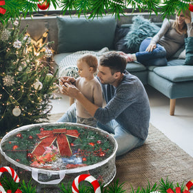 ProPik clear wreath storage protects from dust during storage