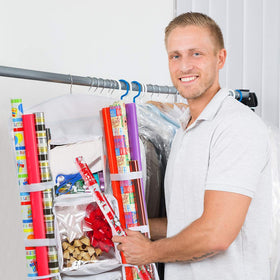ProPik white finish complements any closet, keeping supplies visible and accessible.