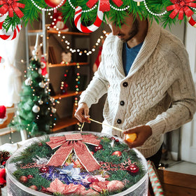 ProPik wreath storage bag with ergonomic handle design for lifting