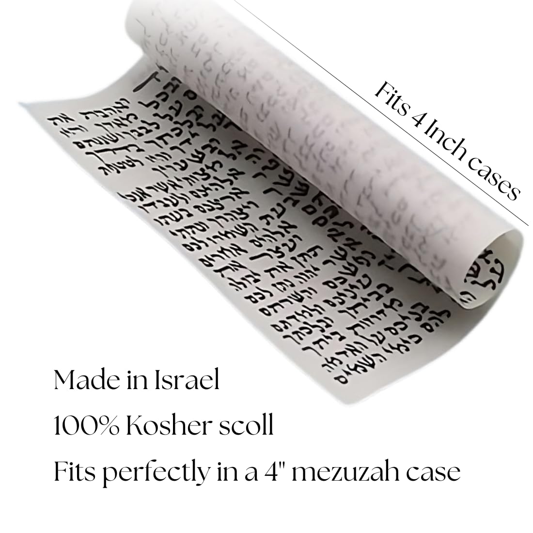PROSHOFAR scrolls written by rabbi scribe with ink and quill for mezuzah